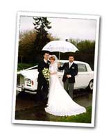Wedding Cars Rain & Umbrella